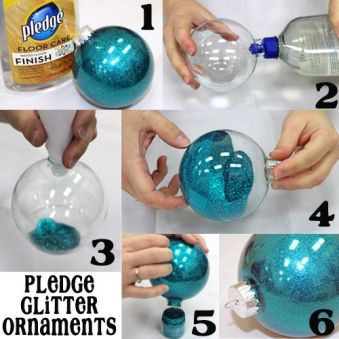 glitter ornaments